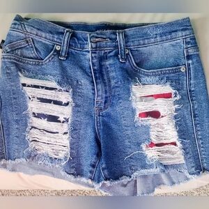 Rock & republic jean shorts patriotic size 6